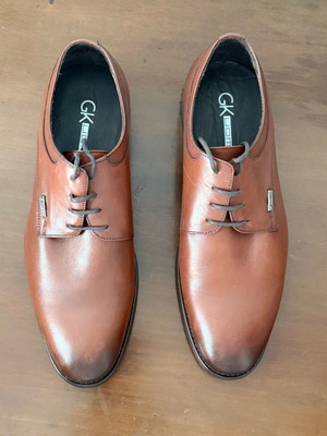 Guy Laroche Men's Derby Shoes like new, size 40, tan-brown