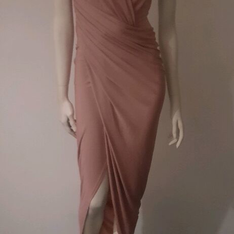 Dress long elegant like new, ash rose color