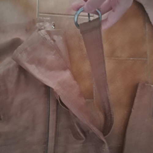 Leather women's coat Giorgio Ajutanti like new, brown, size L