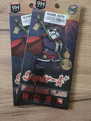 Full Tempered Glass Samsung A25 Compatible With A15 4G/5G, A24, M15 5G, F15 5G Like New, 2 Pieces