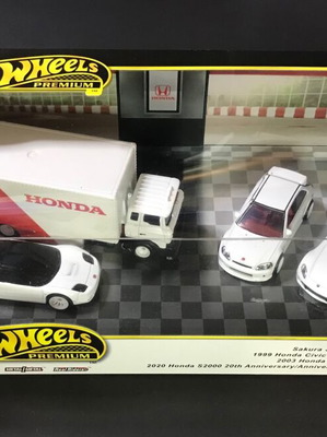Hot Wheels Premium Honda διοράμα με S2000, NSX-R και Civic