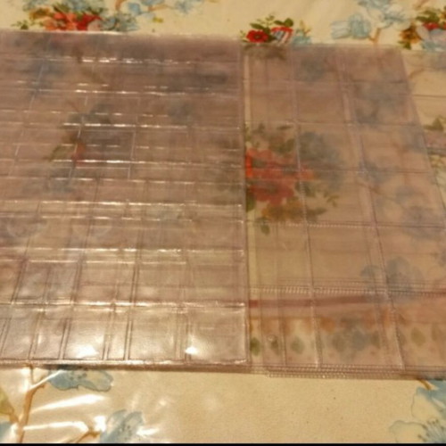 Coin holder pages used, 8 sheets A4 size