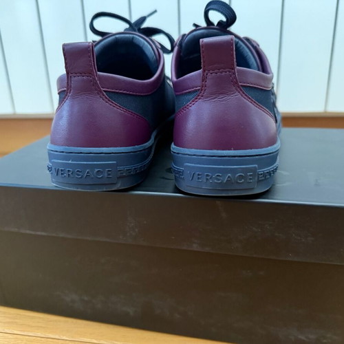 Versace sneakers size 40, navy and bordo