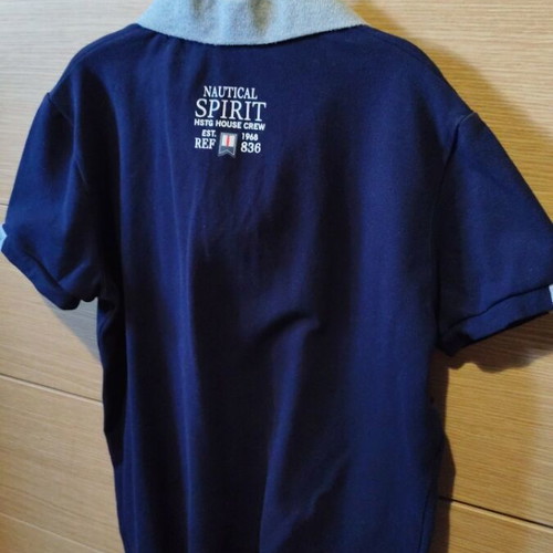 Hashtag Polo Shirt Blue Like New, 12 Years