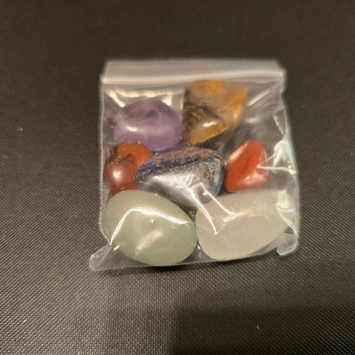 Energy Meditation Set 7 Chakras with Stones and Orgonite Moon New