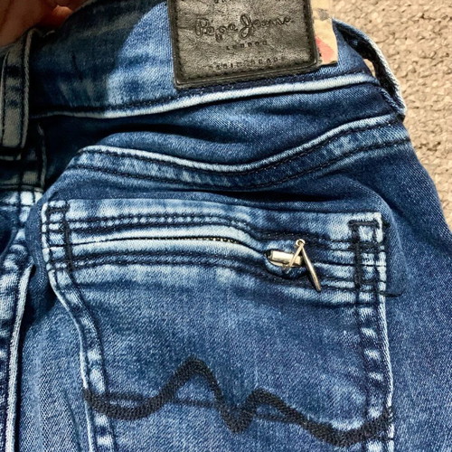 Pepe Jeans London slim fit pants like new, blue, size XS