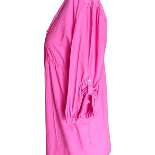 Cotton fuchsia tunic 3-in-1 size 46 like new