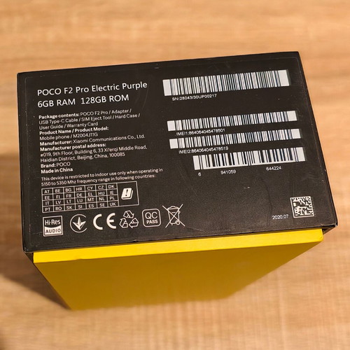Xiaomi Poco F2 Pro box used