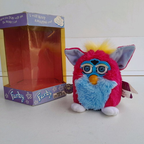 Furby Sherbet 1999 Tiger Electronic new, first generation, pink and blue