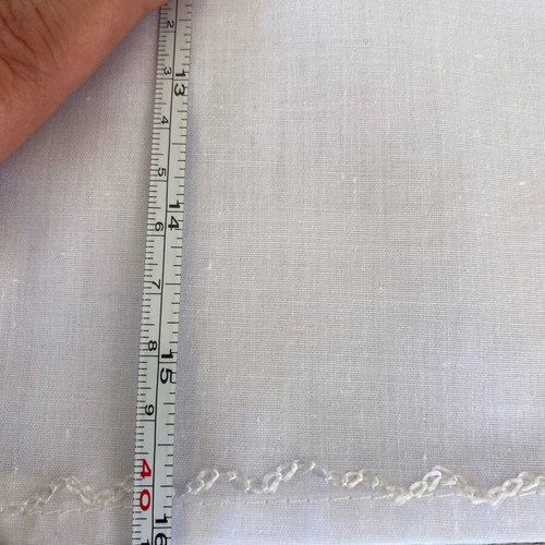 White handmade cotton kaftan L/XL like new with boho embroidery
