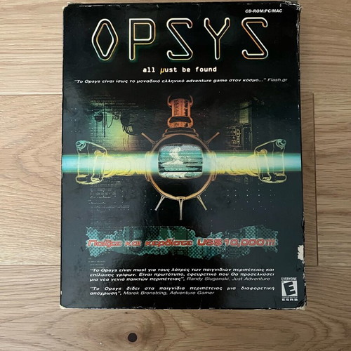 PC game Opsys used, Big Box educational adventure
