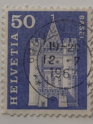 Basel Switzerland 1960 stamp used