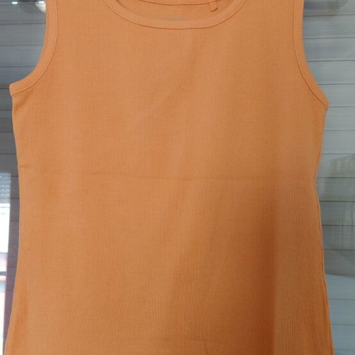 Esmara women's orange stretchy top, size S