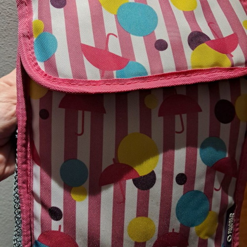 Insulated lunch bag for kids like new with bottle holder pocket
