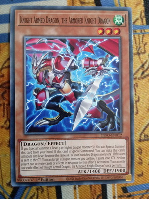 Knight Armed Dragon The Armored Knight Dragon κάρτα Yugioh άριστη κατάσταση