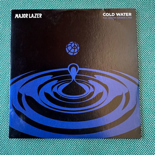 Cold Water CD single by Major Lazer & Justin Bieber like new, pop