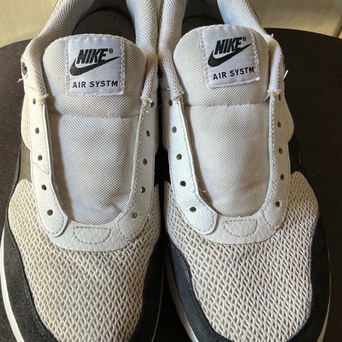Nike Air Max 1 trainers used, size 45, black and white
