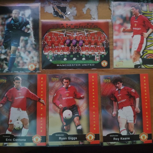 Futera1997 Manchester United lot of 25 used cards with sleeves