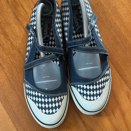 Skechers Mary Jane shoes like new, white and blue, size 40