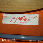 Pleated dress with belt new, orange