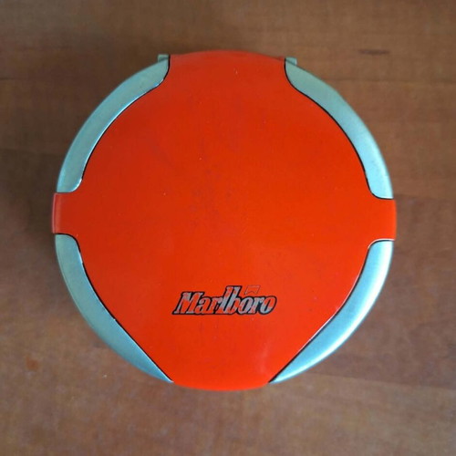 Marlboro vintage metal ashtray with lid used