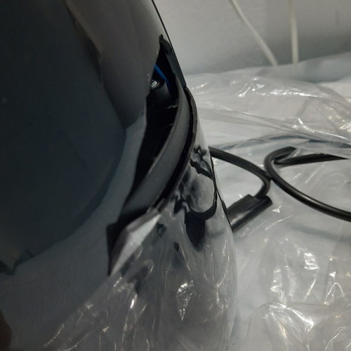 Silver Crest Air Fryer small, like new, minor side crack