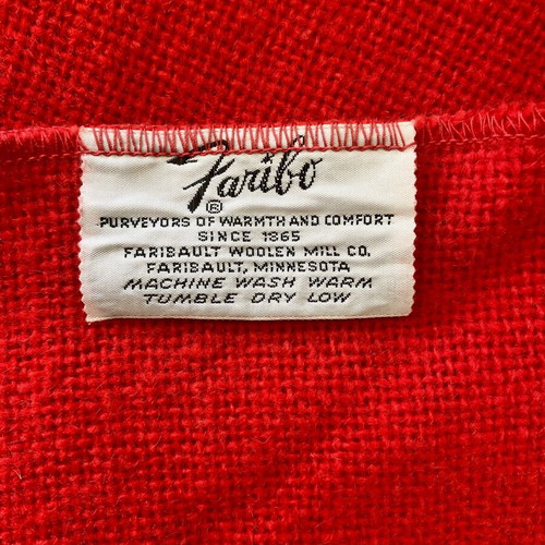 Vintage Olympic Airways Blanket like new, red 1.50x1.10