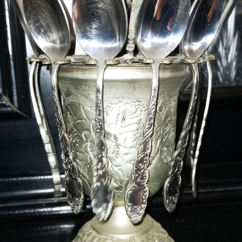 Vintage Rostfrei dessert cutlery set used