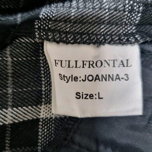 Winter wool dress with straps and zipper, size L, new