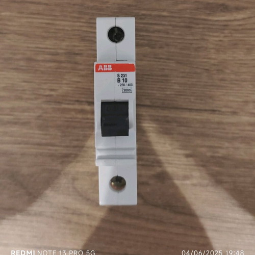 ABB S231 B10 circuit breaker like new, single-pole miniature