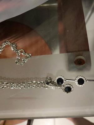 Necklaces silver used, sold together