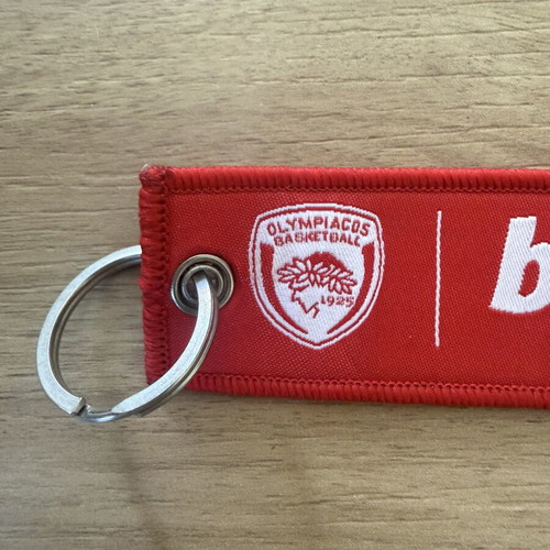 Olympiacos Basketball × bwin fabric keychain, red
