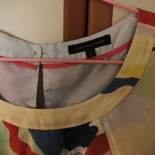 Tommy Hilfiger dress colorful used, silk, size M