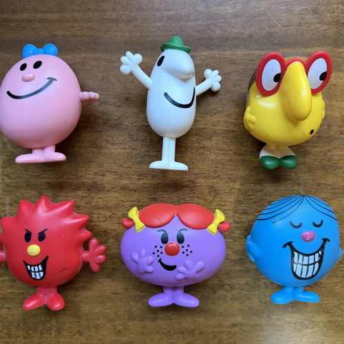 McDonald's Happy Meal Mr Men Little Miss figures used, pack of 6, 2017/18