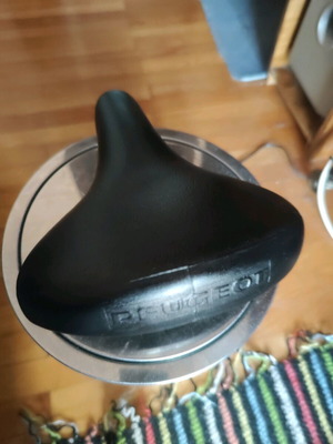 Peugeot vintage saddle used for bicycle or motorcycle