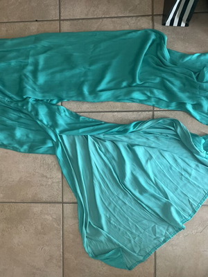 Calzedonia turquoise palazzo pants used, comfortable for beach or walk