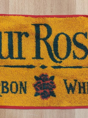 Four Roses Bourbon Whiskey παλιά διαφημιστική πετσέτα μπαρ