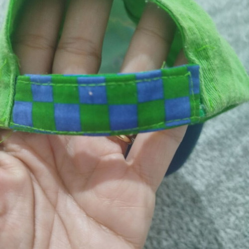Gekko Pj Masks hat used, ages 3-7, size 52, blue and green