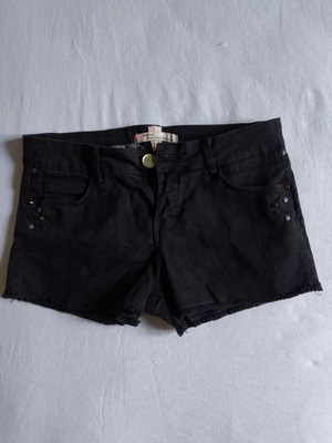 Bershka Black Denim Shorts like new, size XS
