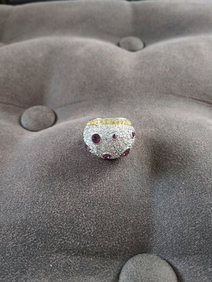 Women's ring like new, size 54, yellow and silver