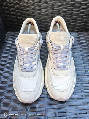 Hogan sports shoes size 40, white beige