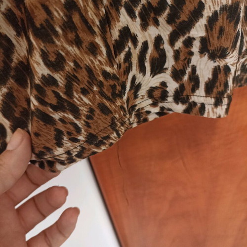 Leopard print women's dress used, size Medium, loose fit