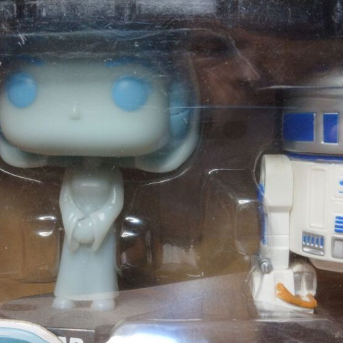 Funko Pop! Princess Leia & R2-D2 2-Pack 2017 SC Exclusive like new