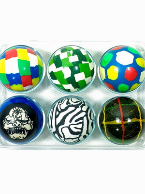 Crazy Balls used, pack of 6 large 90s collection