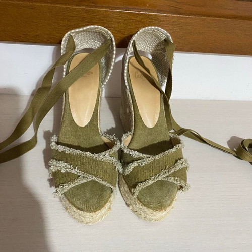 Castaner espadrilles used, high, khaki