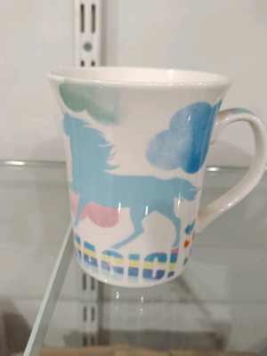Ceramic mug with unicorn and magic inscription new