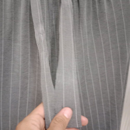 Women's pants used, summer striped gray olive size L