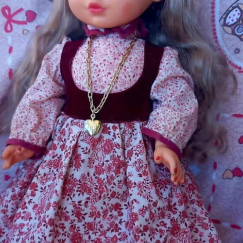 El Greco Dream Doll 45cm like new with velvet floral dress