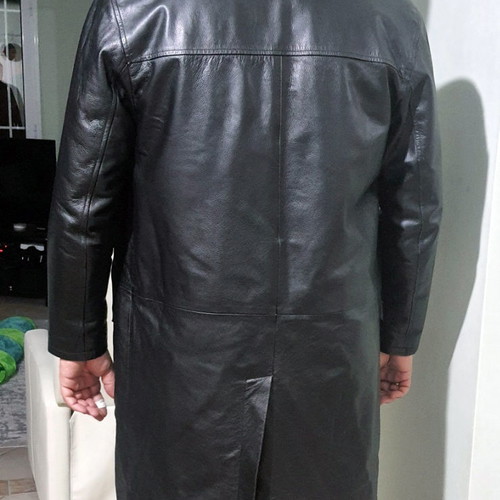 Prime 1 Studio leather coat used, black, size M