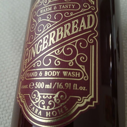 Gingerbread hand and body wash Zara Home limited edition 500ml